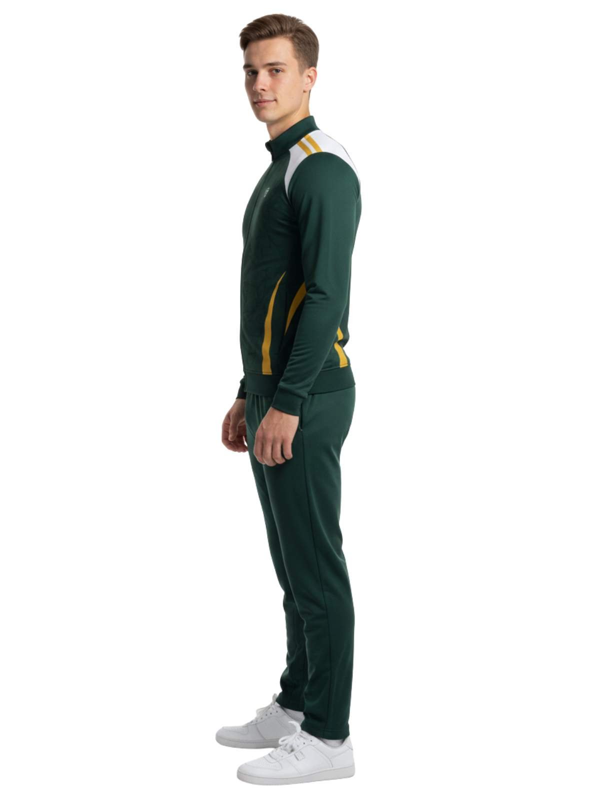 Men’s Workout Tracksuit | Sports Training Running Jogging Jacket & Pant | Gym Exercise Activewear Suit