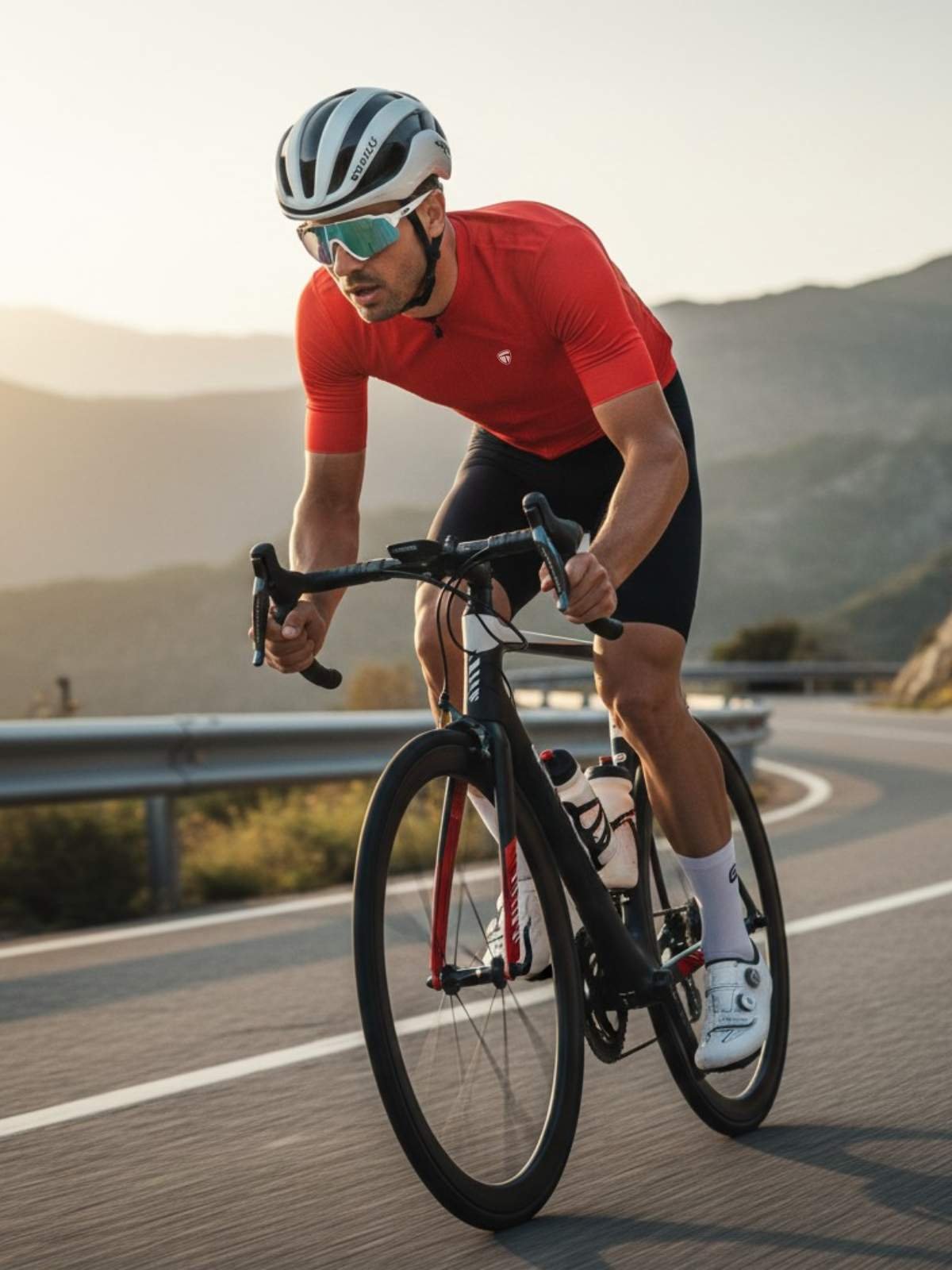 Men's Dri-Fit Cycling Jerseys Red Color | Custom Cycling Wear