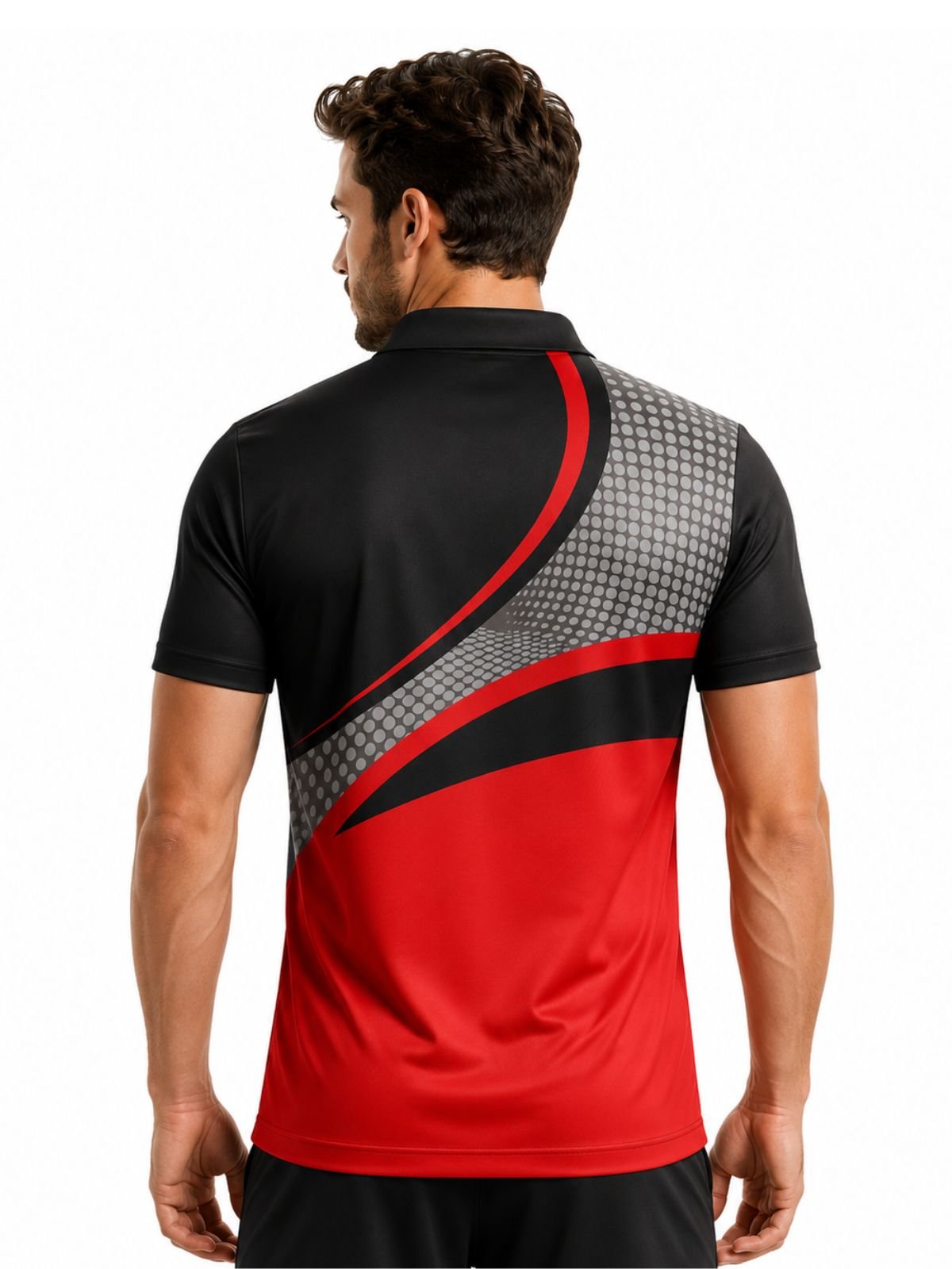 Men’s Cricket Sports Club Jersey New Design Cricket Shirt Red, Black & Grey Color