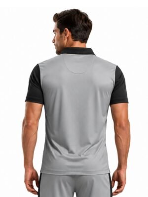 Cricket Polo Neck Jersey Cricket Sports Tshirt Black Color